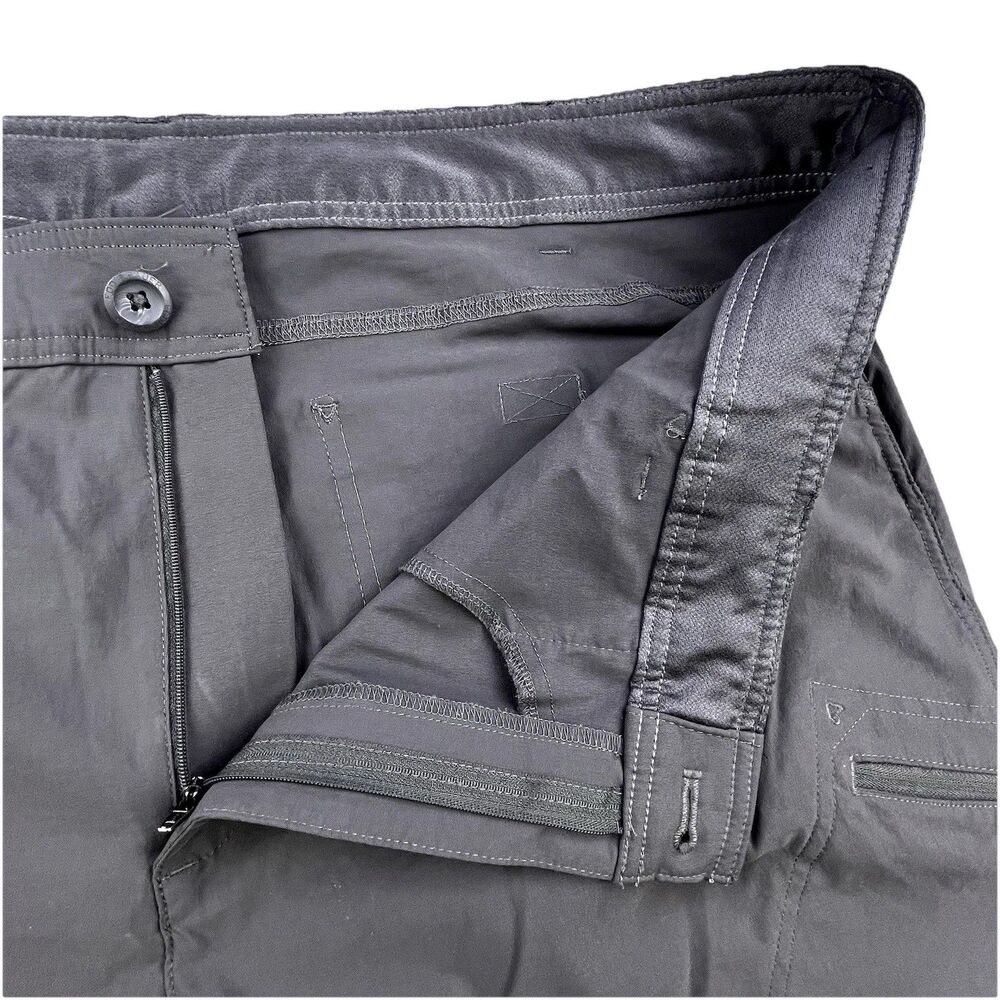 Eddie Bauer First Ascent Pants Mens 44x31 Gray Cargo Nylon Stretch Hiking - Picture 6 of 15